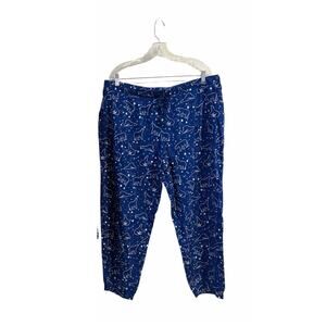 Sleep Sense Blue Cotton Blend Pajama Sleep Lounge Joggers Polar Bear & Stars NWT